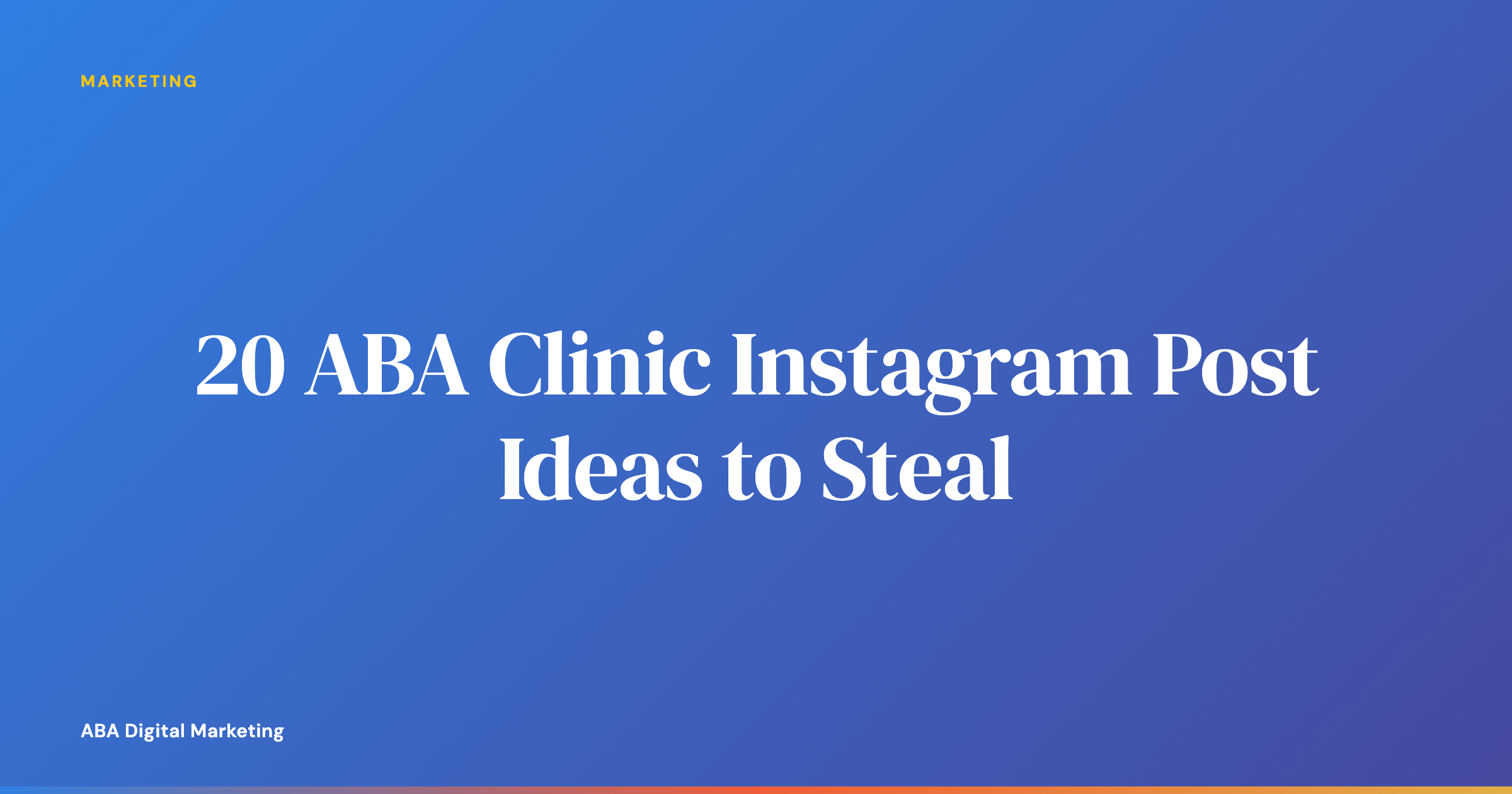 ABA clinic Instagram feed shown on a phone with clinic life and team photos