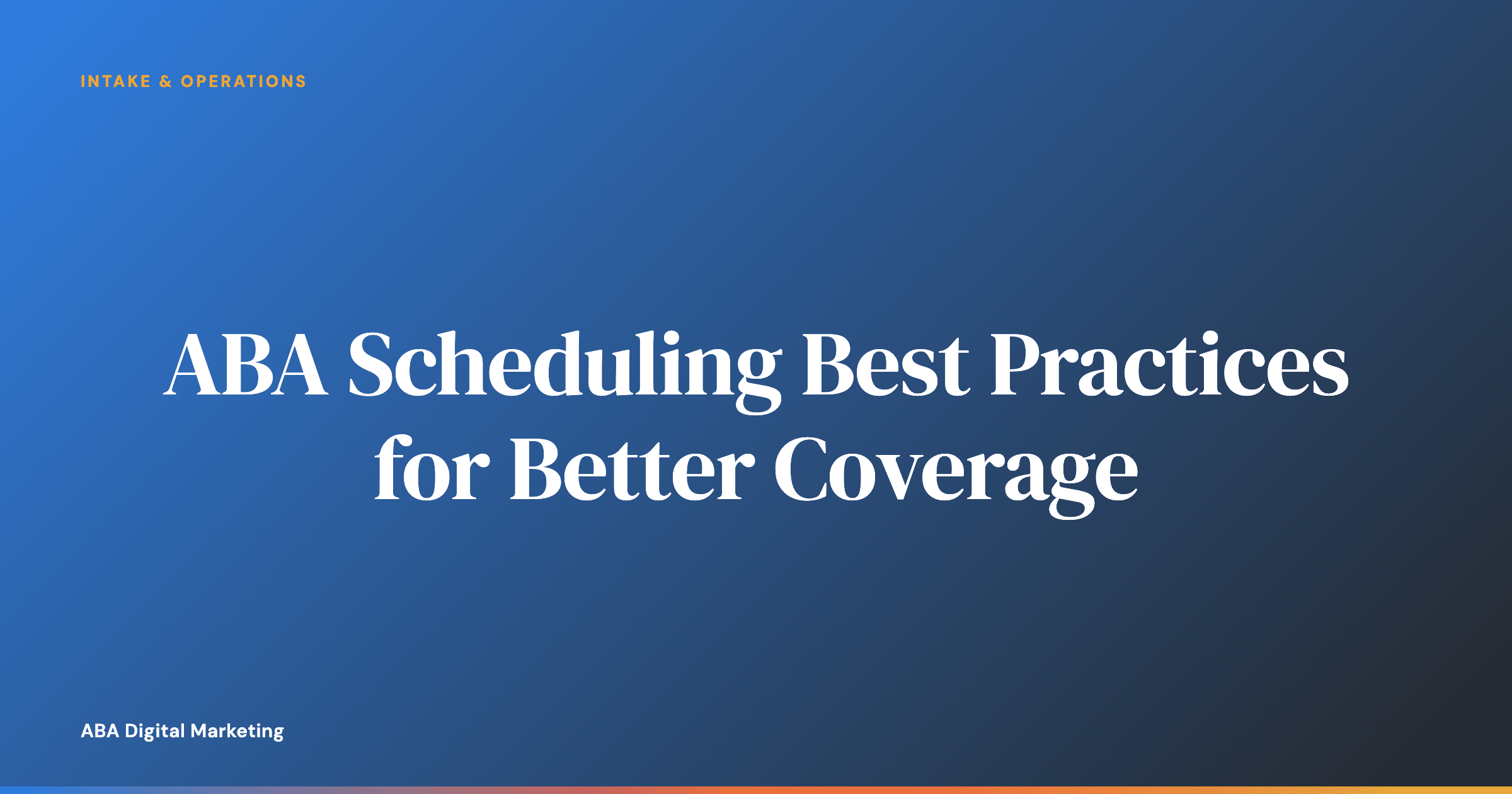 ABA clinic scheduler reviewing a weekly session calendar for coverage gaps