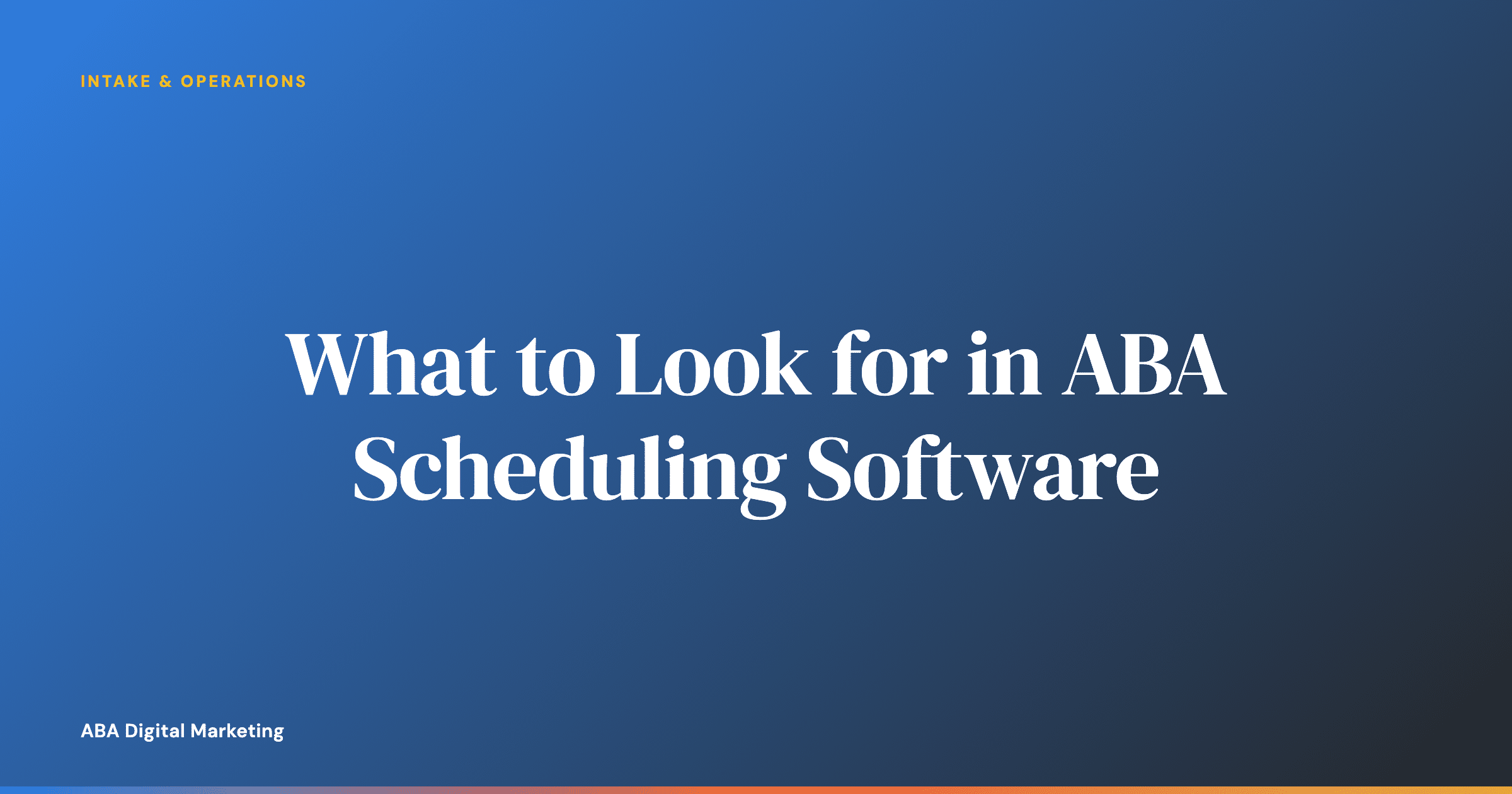 ABA practice owner comparing scheduling software features on a laptop