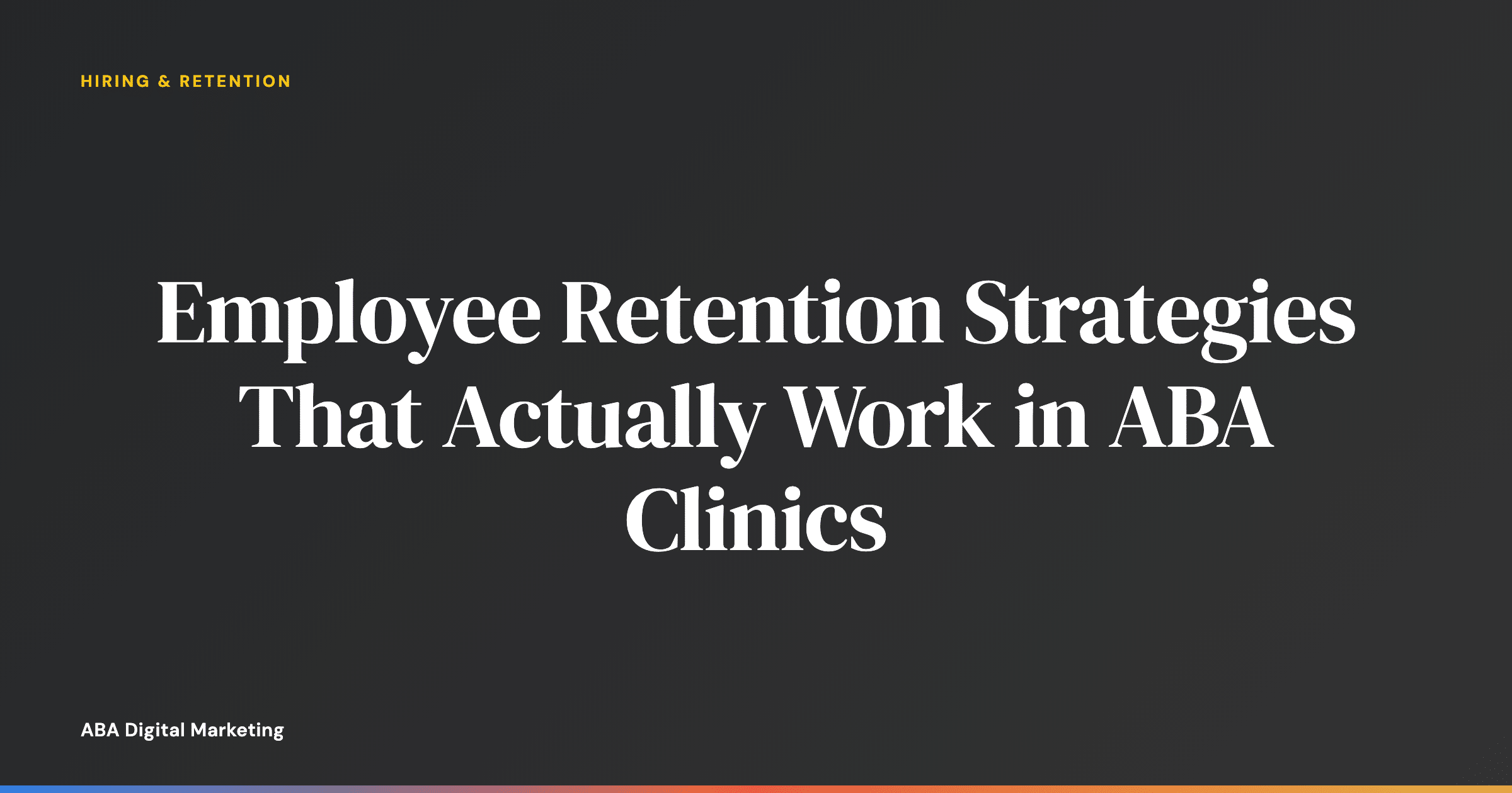 ABA clinic manager giving specific recognition to a team member