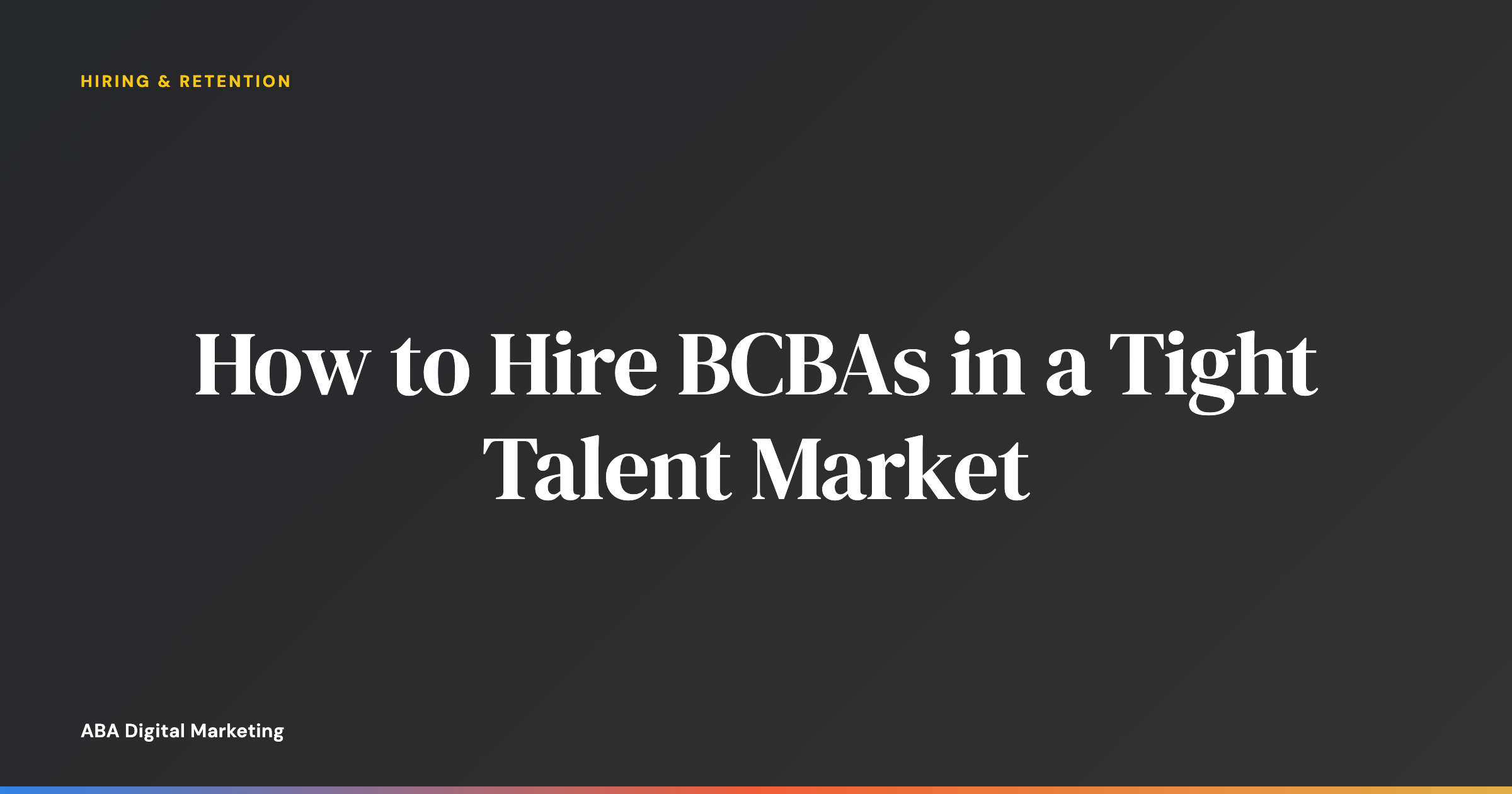 BCBA candidate interviewing with an ABA clinic director