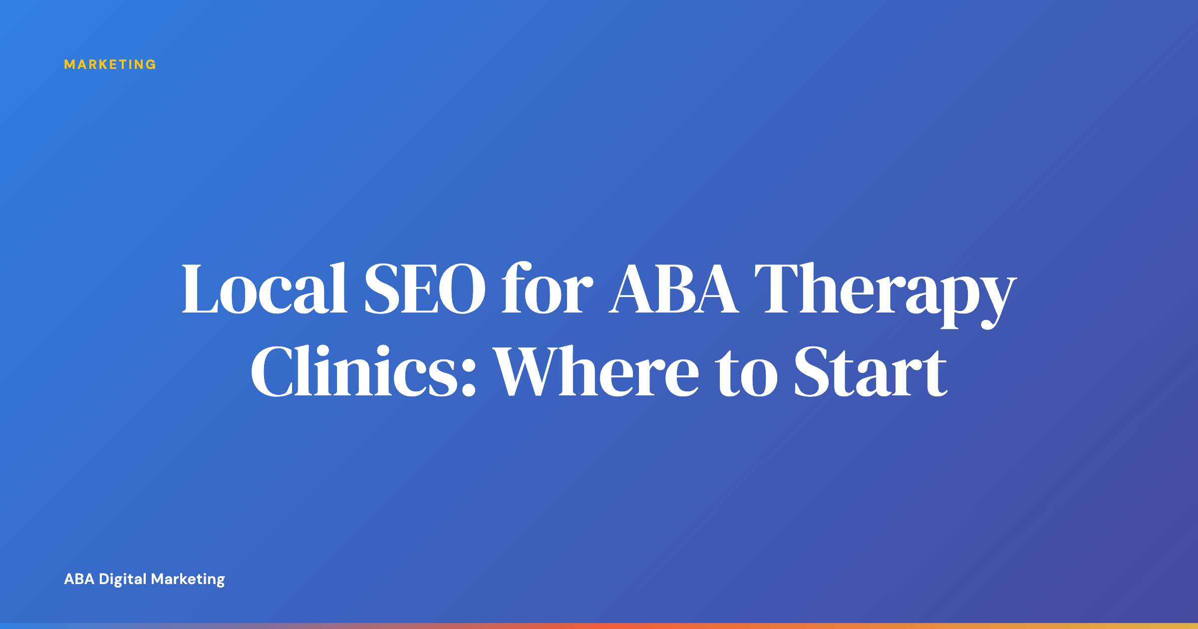 Map pin marking an ABA therapy clinic in a local search result on a phone