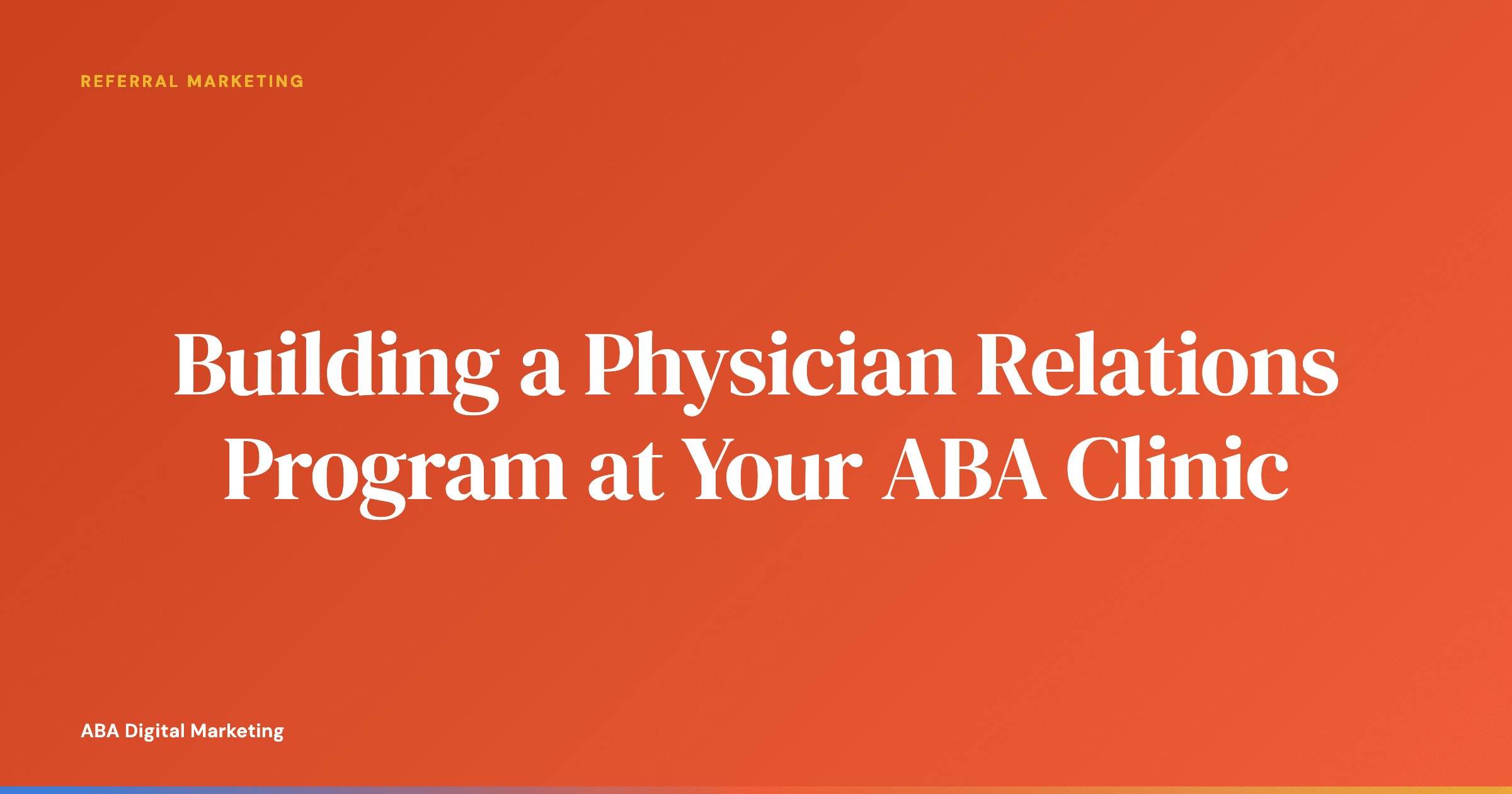 ABA clinic team reviewing physician relations metrics at a quarterly meeting